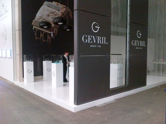 Maria Rinaldi in the Gevril Baselworld 2012 Booth Hall 1.1 Booth A-13